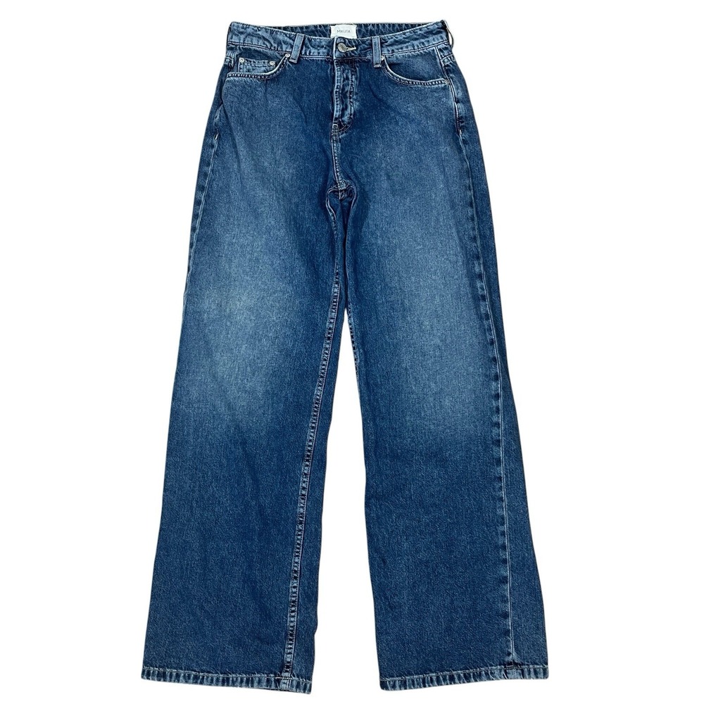 Mikuta‎ The Baggy Jeans Womens 26 (Fits 27x31) 100% Cotton High Rise Wide-Leg
